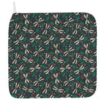 Christmas Floral Dragonfly Pattern Print Hand Towel