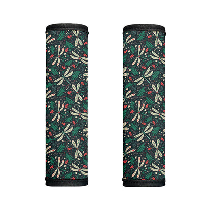 Christmas Floral Dragonfly Pattern Print Handle Covers