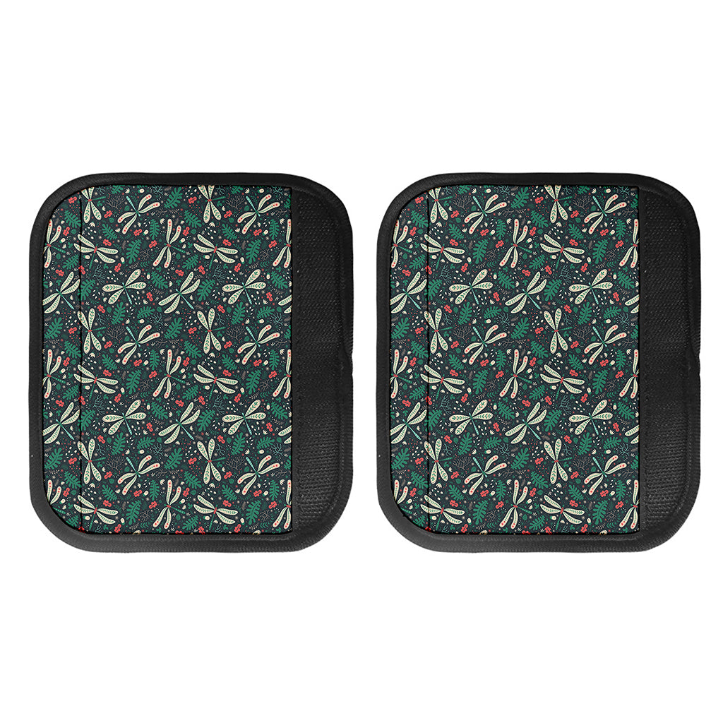 Christmas Floral Dragonfly Pattern Print Handle Covers