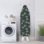 Christmas Floral Dragonfly Pattern Print Ironing Board Cover