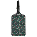 Christmas Floral Dragonfly Pattern Print Luggage Tag