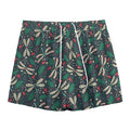 Christmas Floral Dragonfly Pattern Print Mesh Shorts