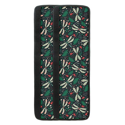 Christmas Floral Dragonfly Pattern Print Refrigerator Handle Covers