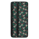 Christmas Floral Dragonfly Pattern Print Refrigerator Handle Covers