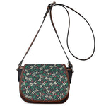 Christmas Floral Dragonfly Pattern Print Saddle Bag