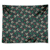 Christmas Floral Dragonfly Pattern Print Tapestry