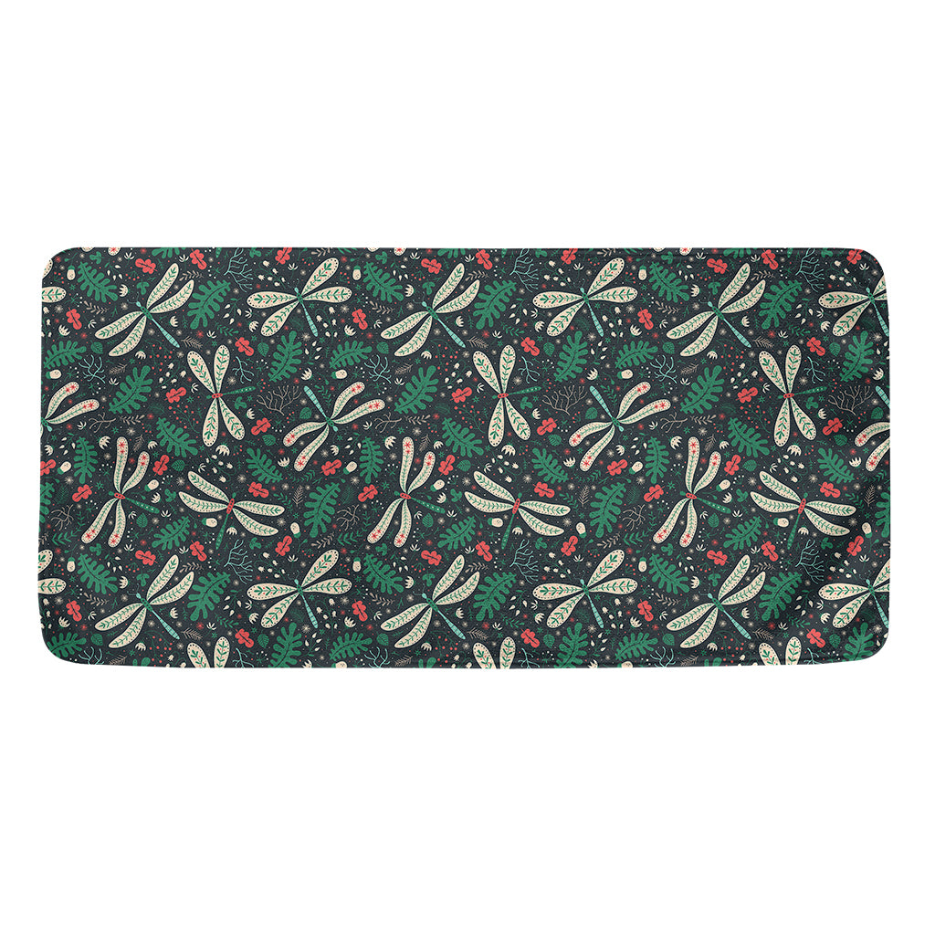 Christmas Floral Dragonfly Pattern Print Towel