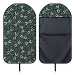 Christmas Floral Dragonfly Pattern Print Waterproof Car Seat Cover