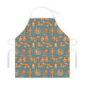 Christmas Fox Pattern Print Adjustable Apron