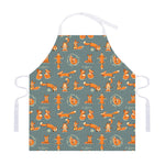 Christmas Fox Pattern Print Adjustable Apron