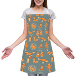 Christmas Fox Pattern Print Adjustable Apron