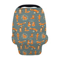 Christmas Fox Pattern Print Baby Seat Cover