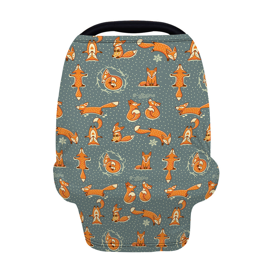 Christmas Fox Pattern Print Baby Seat Cover