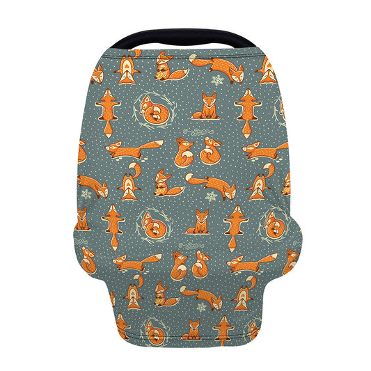 Christmas Fox Pattern Print Baby Seat Cover