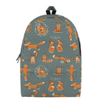 Christmas Fox Pattern Print Backpack