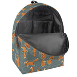 Christmas Fox Pattern Print Backpack