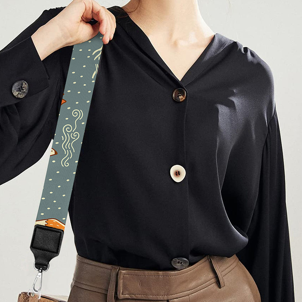 Christmas Fox Pattern Print Bag Strap