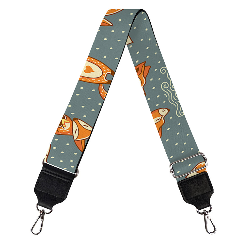 Christmas Fox Pattern Print Bag Strap