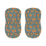 Christmas Fox Pattern Print Bar Stool Covers