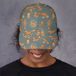 Christmas Fox Pattern Print Baseball Cap