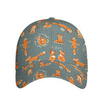 Christmas Fox Pattern Print Baseball Cap