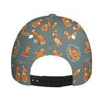 Christmas Fox Pattern Print Baseball Cap