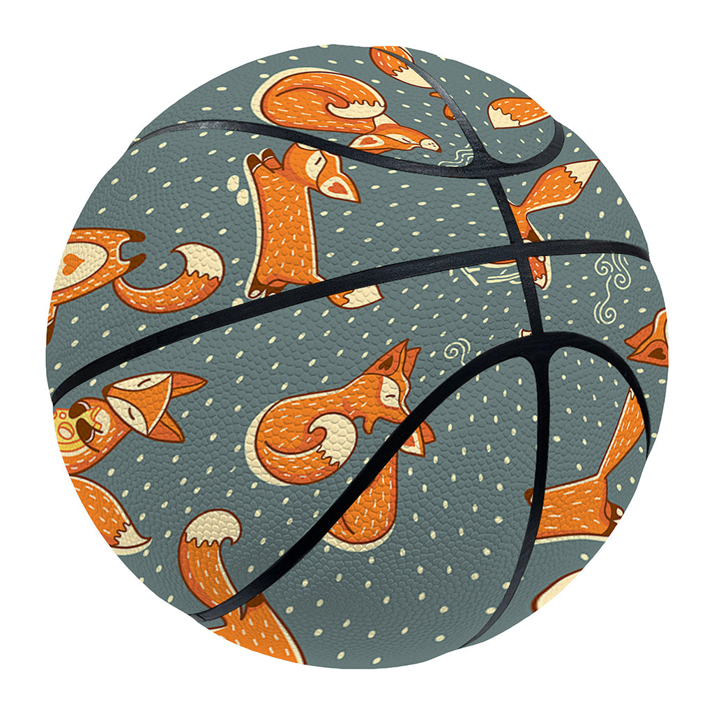 Christmas Fox Pattern Print Basketball