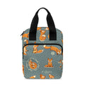 Christmas Fox Pattern Print Bible Tote Bag
