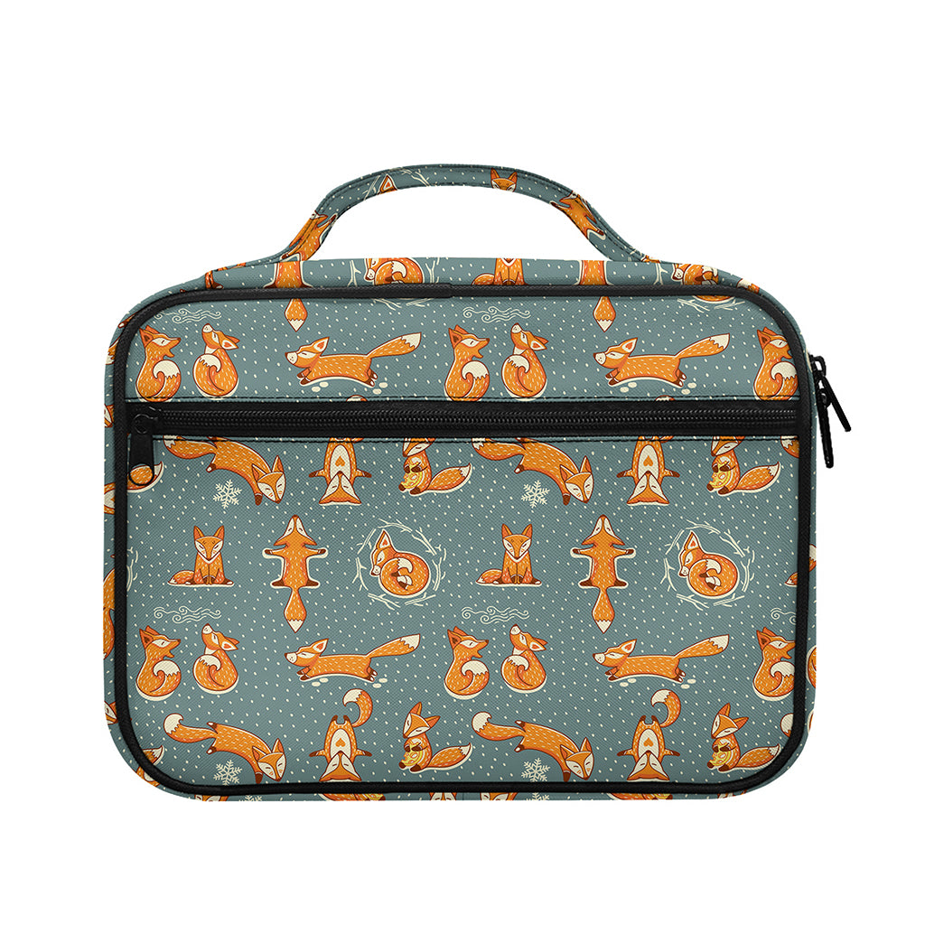 Christmas Fox Pattern Print Briefcase Bible Bag