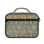 Christmas Fox Pattern Print Briefcase Bible Bag