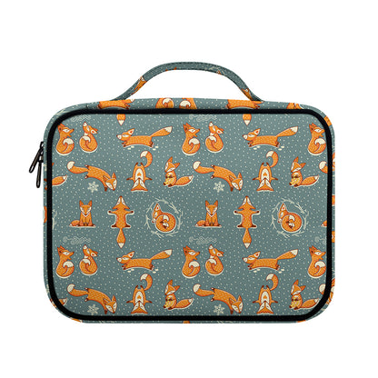 Christmas Fox Pattern Print Briefcase Bible Bag