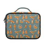 Christmas Fox Pattern Print Briefcase Bible Bag