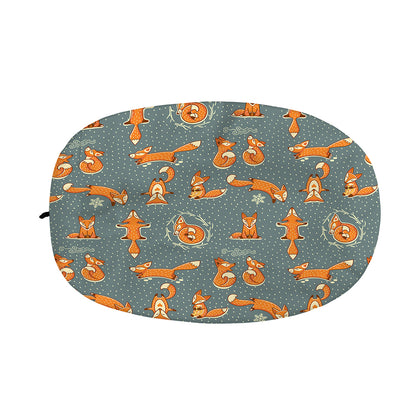 Christmas Fox Pattern Print Car Side Mirror Covers