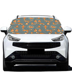 Christmas Fox Pattern Print Car Windshield Snow Cover