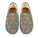 Christmas Fox Pattern Print Casual Shoes