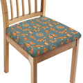 Christmas Fox Pattern Print Chair Cushion Cover