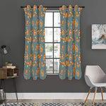 Christmas Fox Pattern Print Curtain