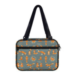 Christmas Fox Pattern Print Double Strap Bible Bag