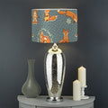 Christmas Fox Pattern Print Drum Lamp Shade