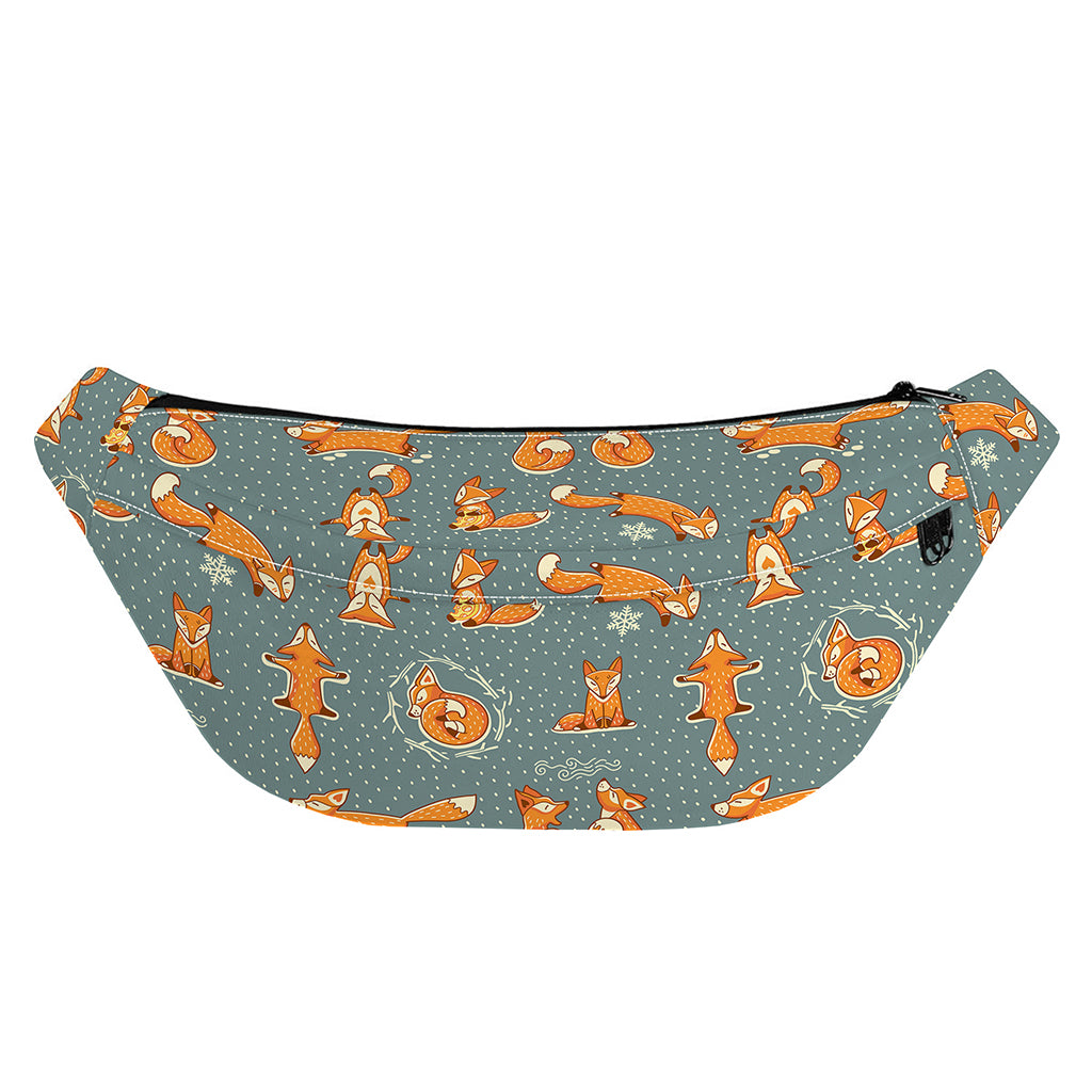 Christmas Fox Pattern Print Fanny Pack