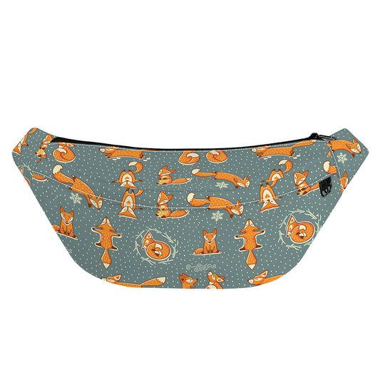 Christmas Fox Pattern Print Fanny Pack