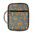 Christmas Fox Pattern Print Front Pocket Bible Bag