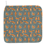 Christmas Fox Pattern Print Hand Towel