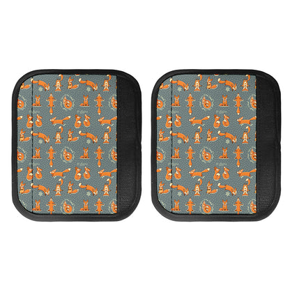 Christmas Fox Pattern Print Handle Covers