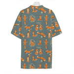 Christmas Fox Pattern Print Hawaiian Shirt