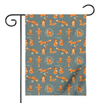 Christmas Fox Pattern Print House Flag