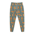 Christmas Fox Pattern Print Jogger Pants