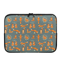 Christmas Fox Pattern Print Laptop Sleeve
