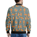 Christmas Fox Pattern Print Men's Bomber Jacket