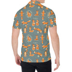 Christmas Fox Pattern Print Men's Shirt